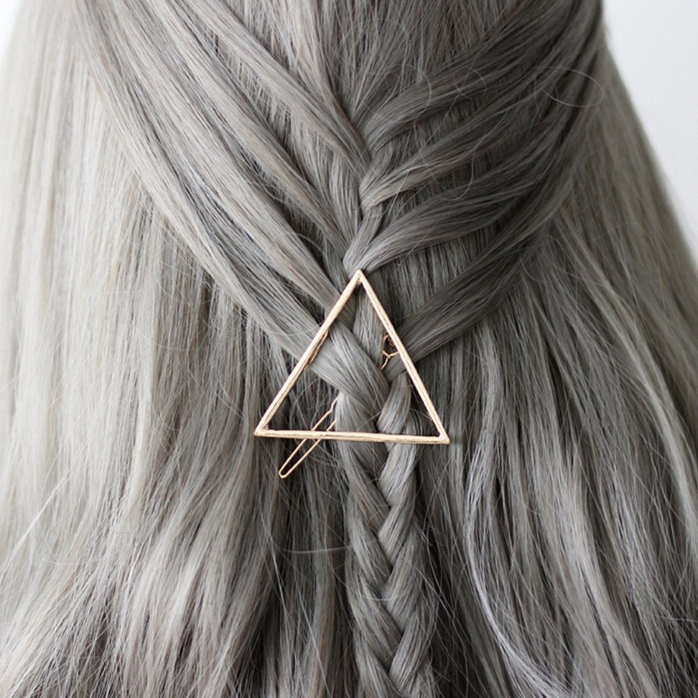 Triangle Metal Hair Clip - Picture 5 of 10